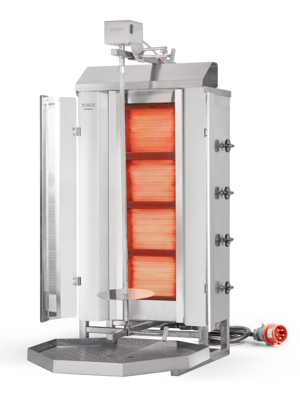 Elektrikli ust motorlu döner makina (%40 daha hızlı pişirme)