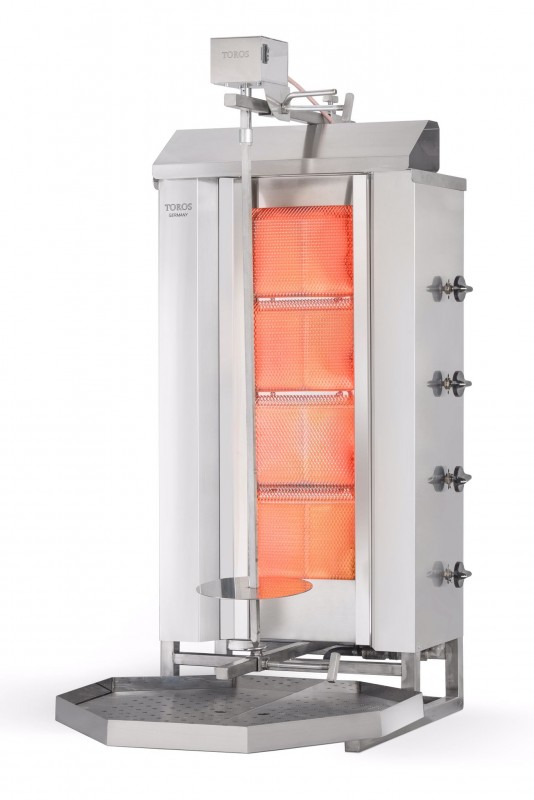 Gazli ust motorlu döner makina